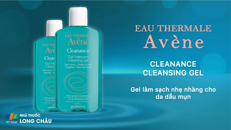 Gel rửa mặt không xà phòng cho da nhờn mụn Eau Thermale Avène (200ml)