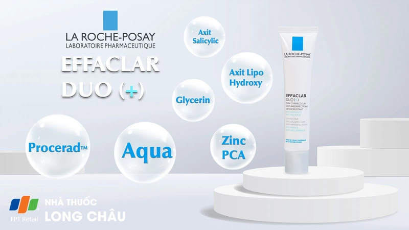 Kem dưỡng da La Roche-Posay Effaclar Duo (+) hỗ trợ giảm viêm và giảm mụn đỏ tấy trong vòng 12 giờ (40ml)