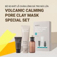 [3 Items] Bộ Dưỡng Làm Dịu, Thu Nhỏ Lỗ Chân Lông Innisfree Volcanic Calming Pore Clay Mask Special Set