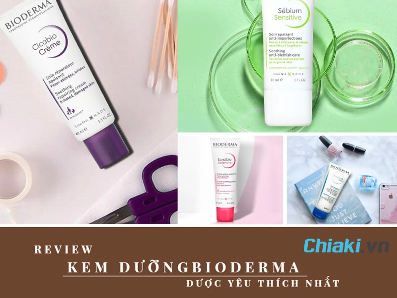 Review TOP 12 kem dưỡng Bioderma được yêu thích nhất hiện nay