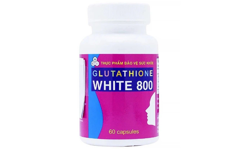 Viên uống Glutathione White 800 Rose Chem hỗ trợ giảm sạm da, nám da (60 viên)