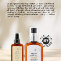 Tinh Dầu Dưỡng Tóc Bóng Mượt Raip R3 Argan Hair Oil 100ml (White soap)