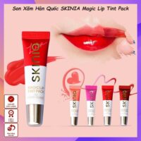 Son Xăm Môi Lột Siêu Bền Màu Hàn Quốc SKINIA Magic Lip Tint 10g - Crimson Rose 04